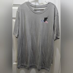 Huk Charcoal Short Sleeve Tee with Marlin Graphic Xxl